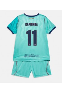 Barcelona Raphinha Belloli #11 Babyklær Tredje Fotballdrakt til barn 2026-27 Korte ermer (+ Korte bukser)